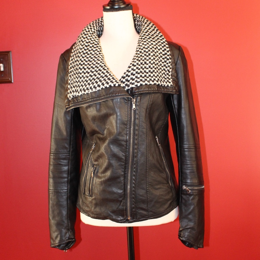 Vintage Havana faux leather jacket SMALL